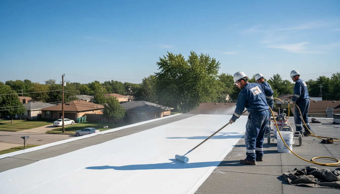 Commercial roof coating in Utica, NY near me